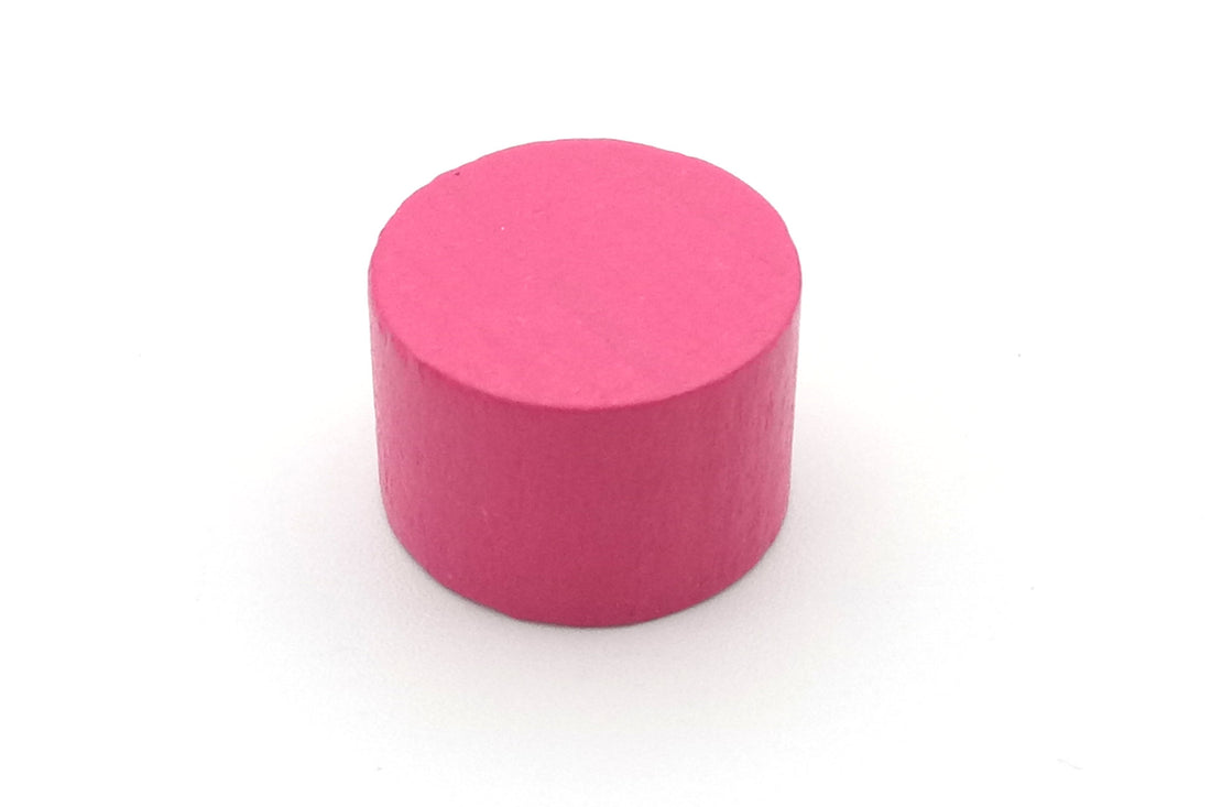 Holzzylinder 15x10 mm - pink