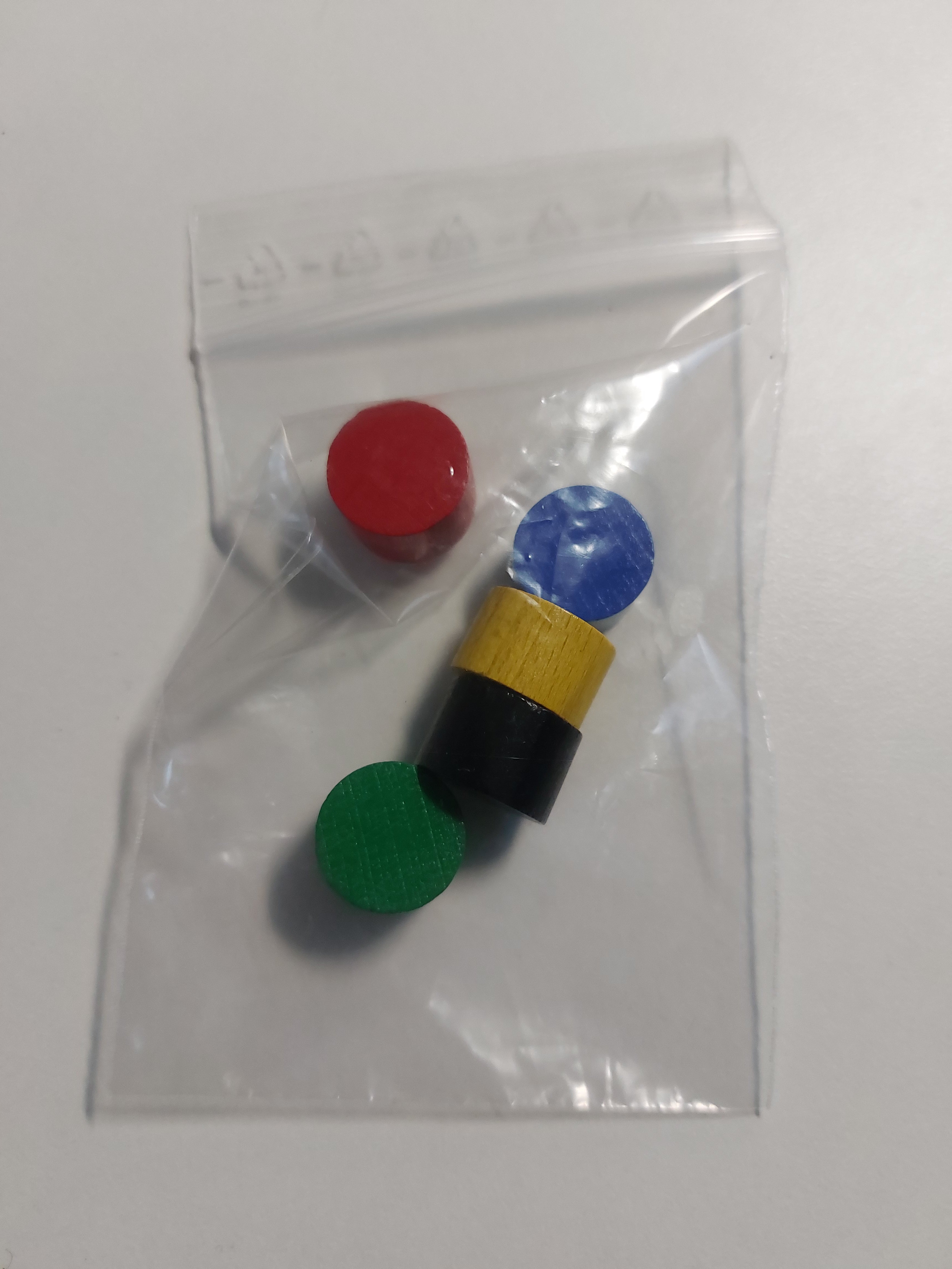 Set wooden cylinder 15x10 mm