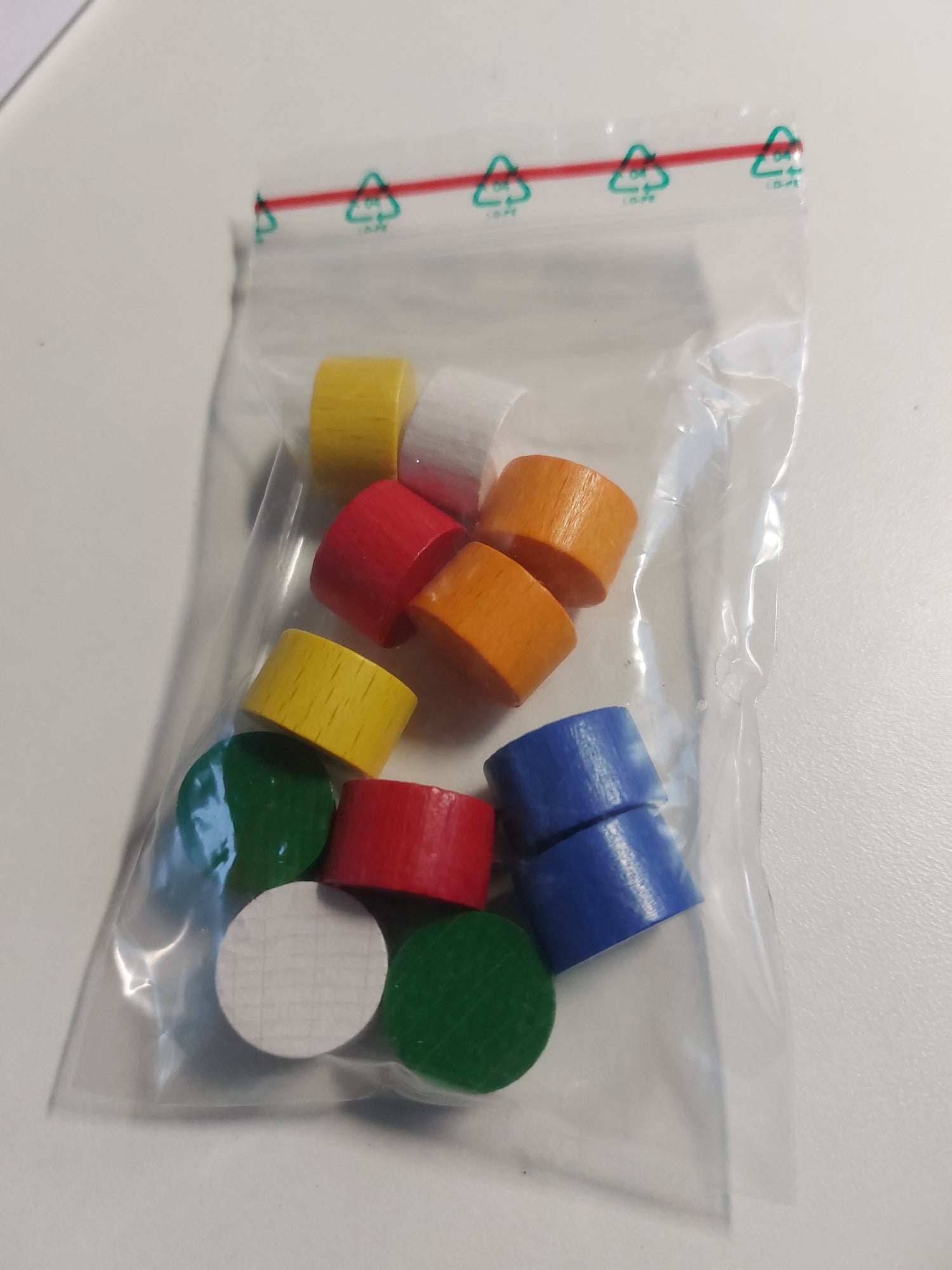 Set wooden cylinders 16x10 mm