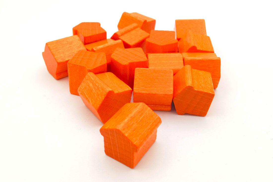 Monopoly houses big - orange