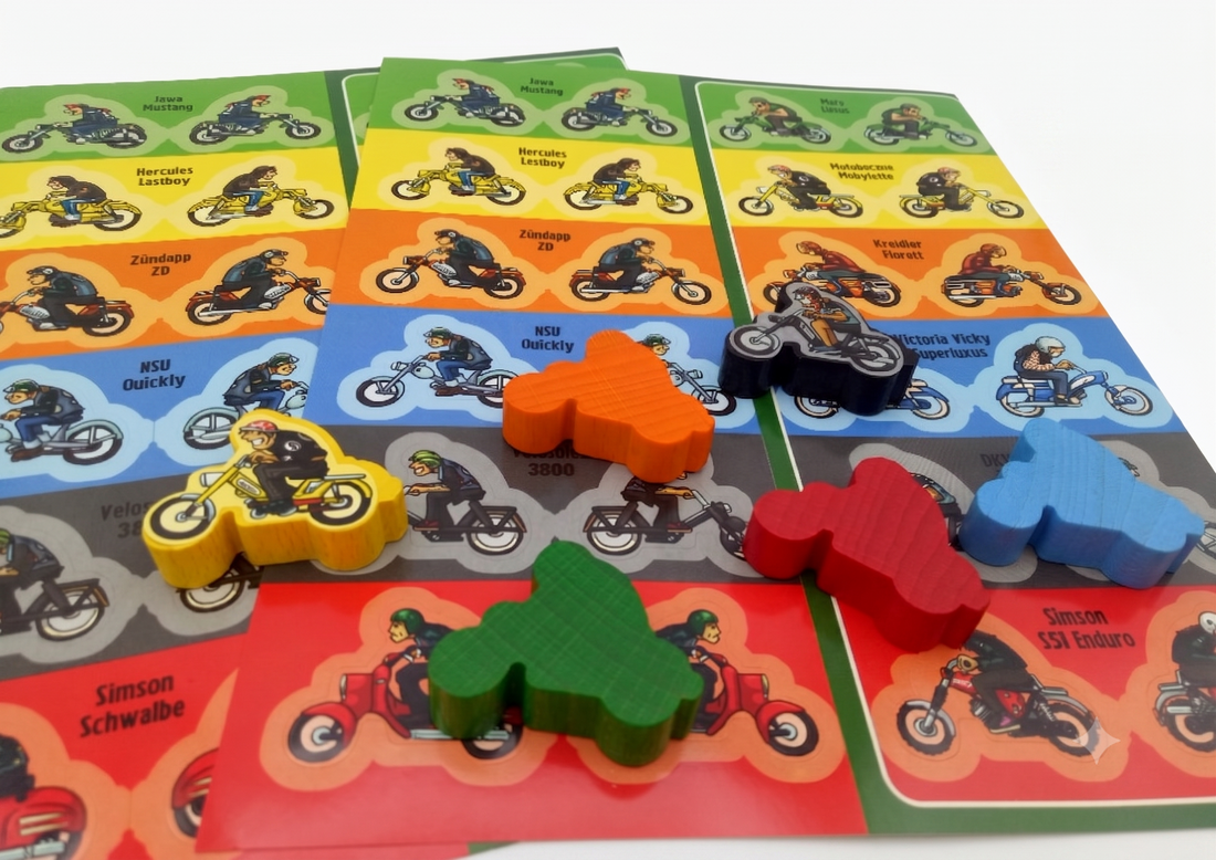 Set of label for motorcycles
