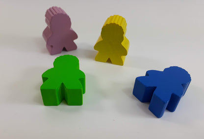 Meeple mit Haaren - groß