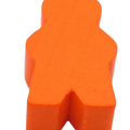Männchen stehend - orange