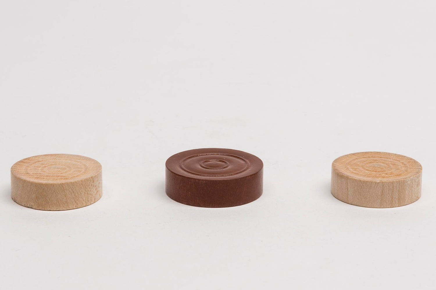 Wooden discs 23 x 7 mm - Backgammon, Checkers with imprint