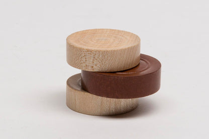 Wooden discs 23 x 7 mm - Backgammon, Checkers with imprint