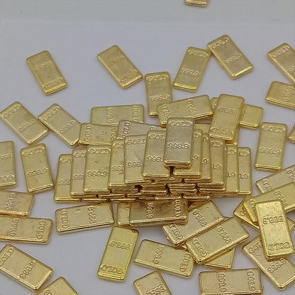 Goldbarren aus Metall