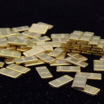 Goldbarren aus Metall