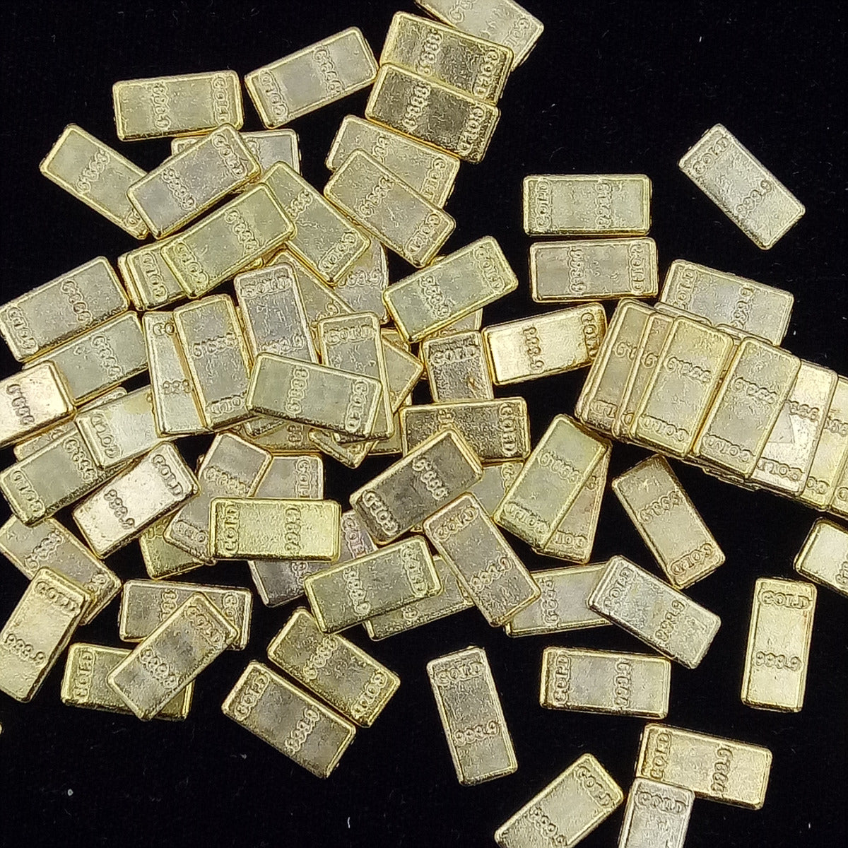 Goldbarren aus Metall