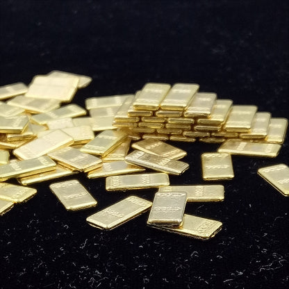 Goldbarren aus Metall