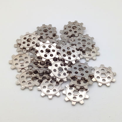 Zahnrad Metall im Stoffbeutel