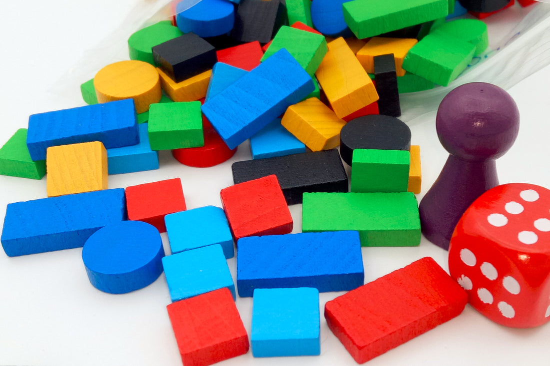 Set game pieces MortalCombat 1- small wooden elements