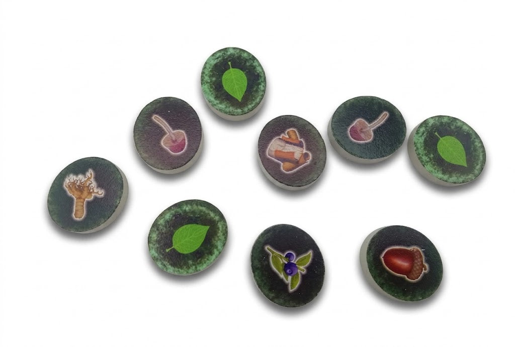 Discs with elements form the woods