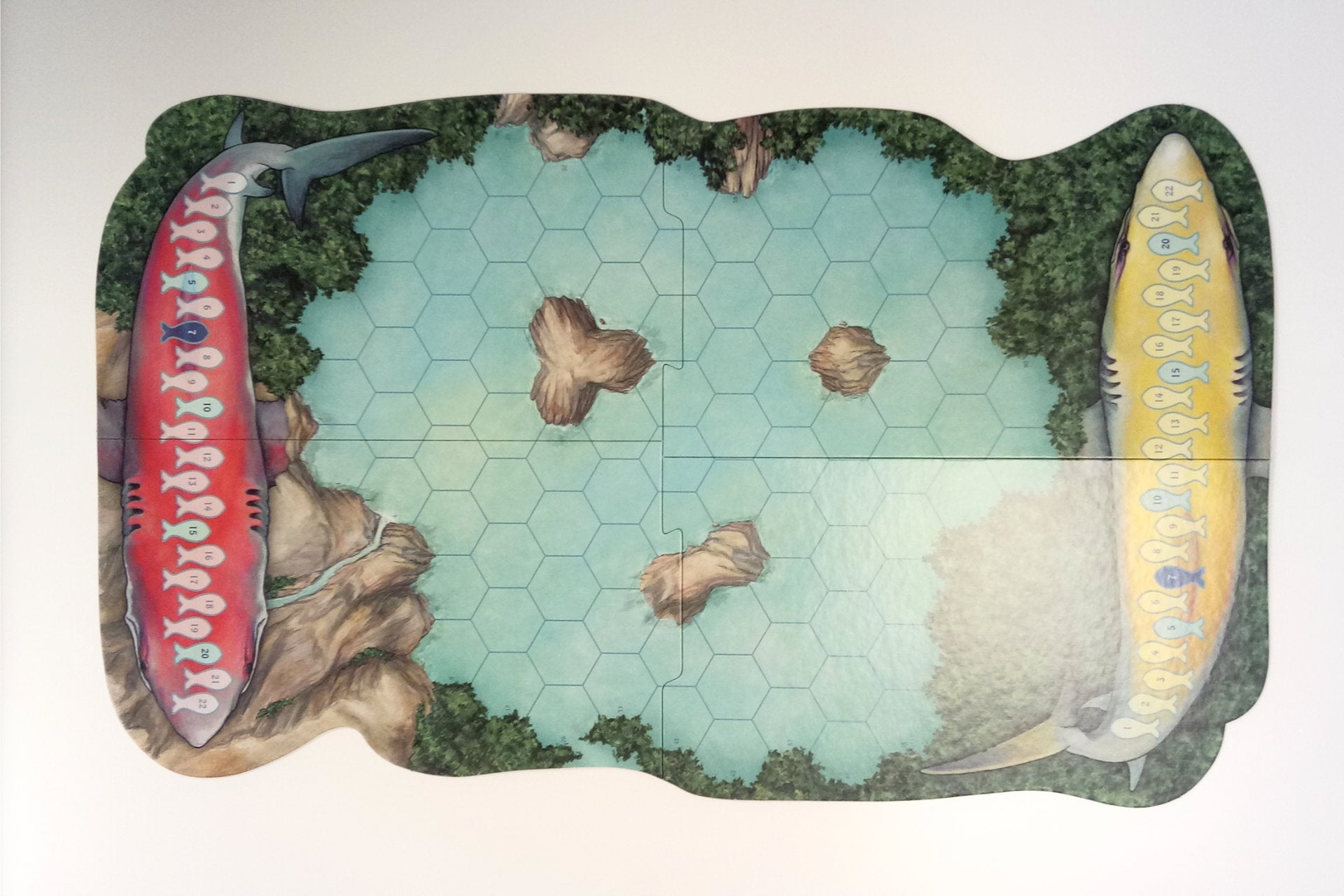 Game board Sea Sim hexagonal areas