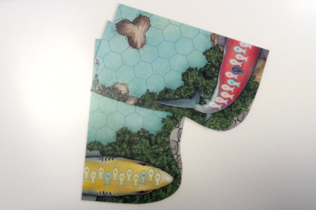 Game board Sea Sim hexagonal areas