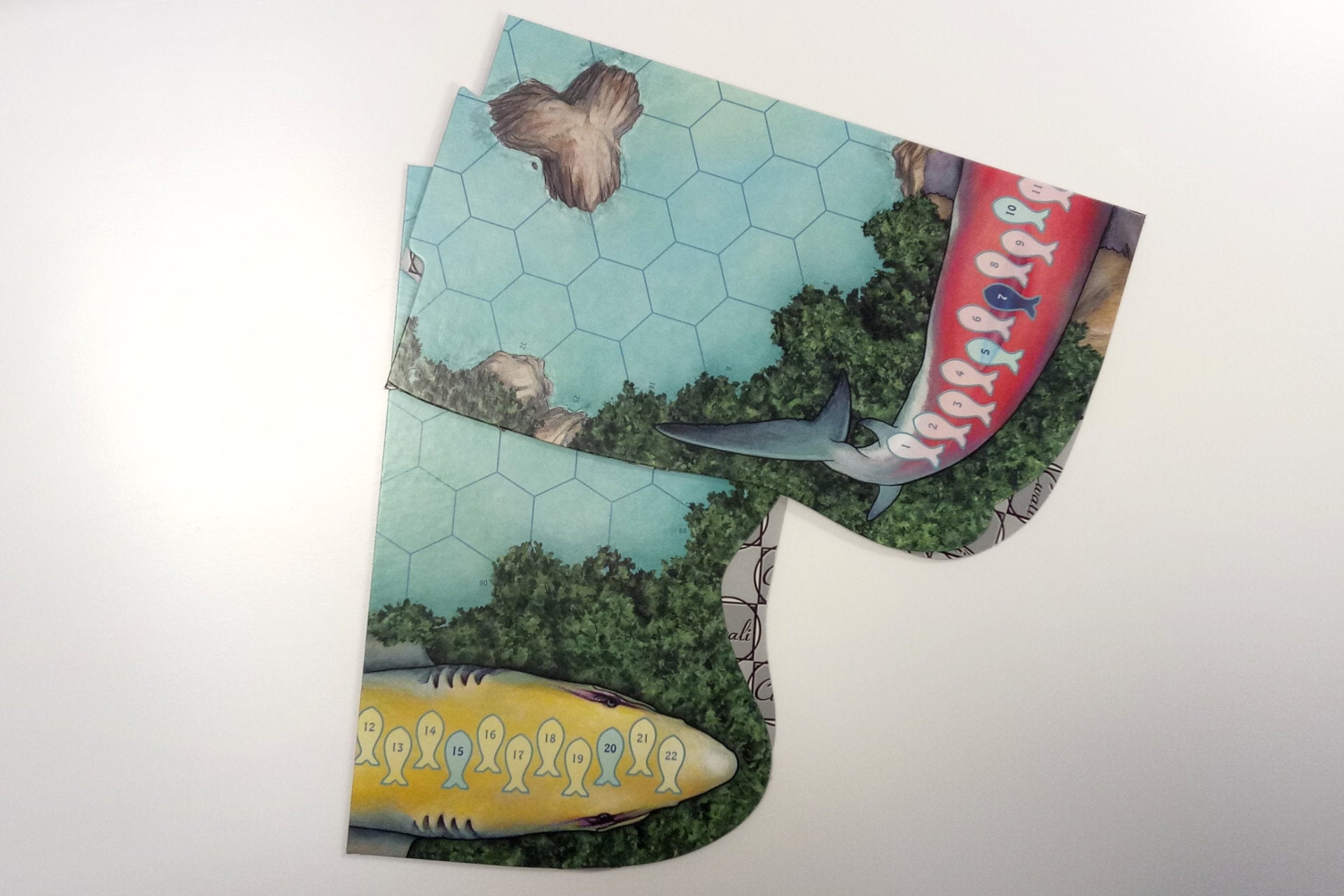 Game board Sea Sim hexagonal areas