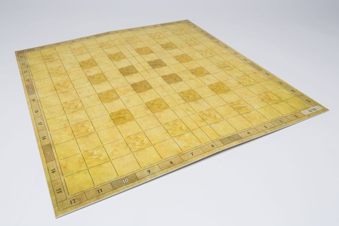 double-sided game board squares and hexagons