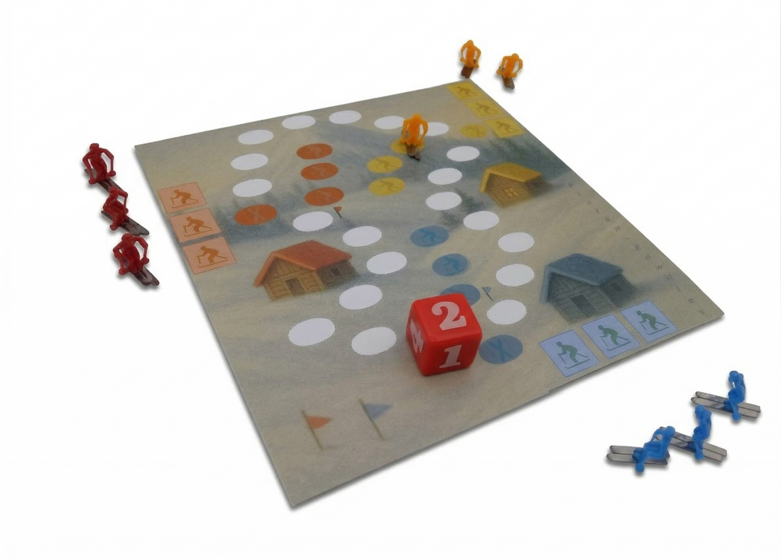 Rausschmeißer-Spiel Pistenrowdies, Ski