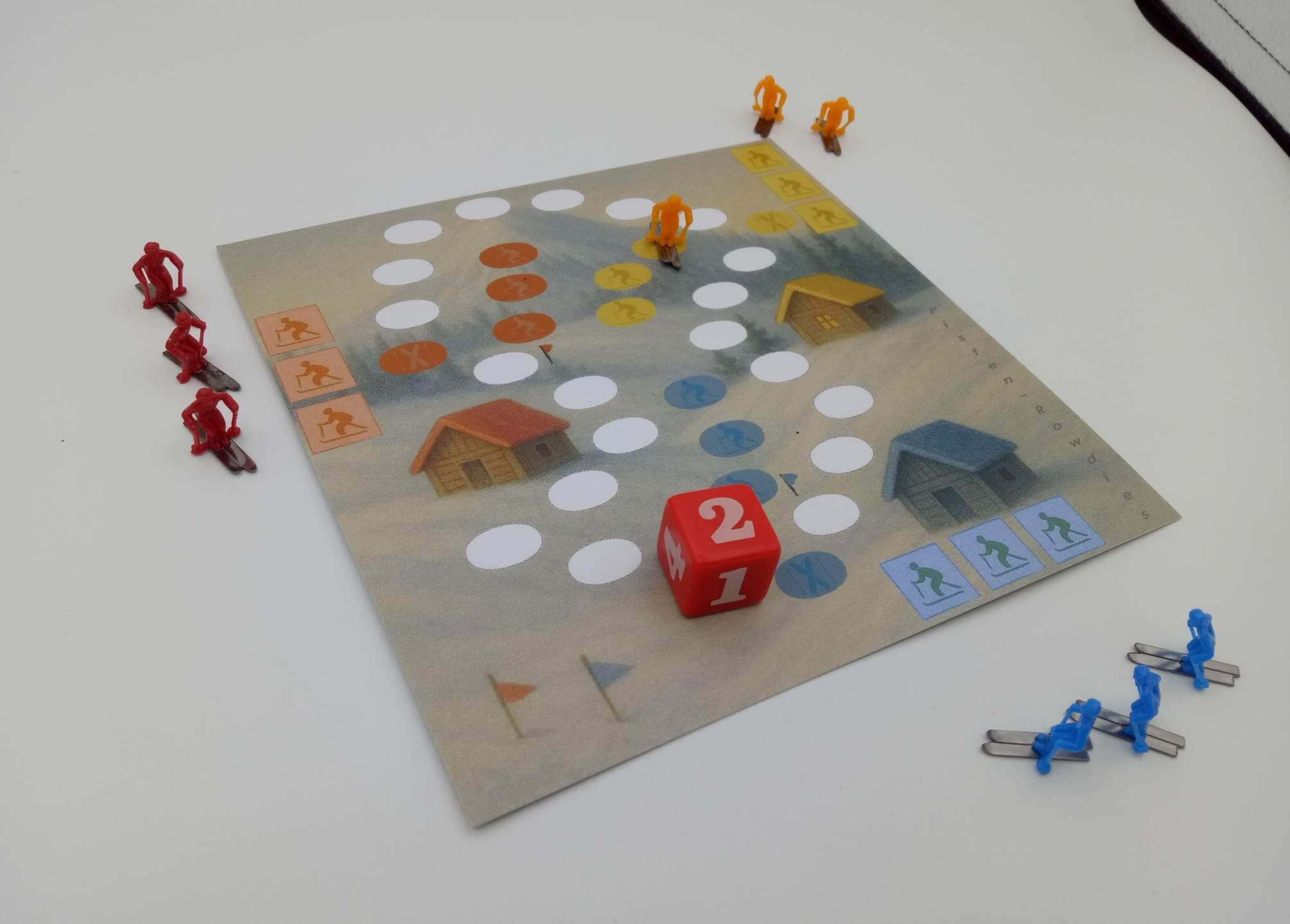 Rausschmeißer-Spiel Pistenrowdies, Ski