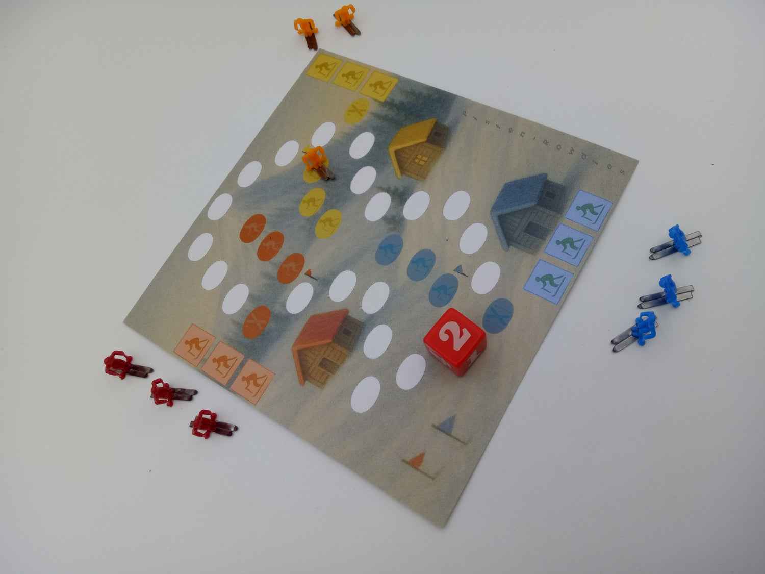 Rausschmeißer-Spiel Pistenrowdies, Ski