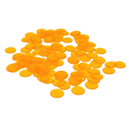 ca. 100 Plastikchips transparent (20 gr.) passend für Micro Macro