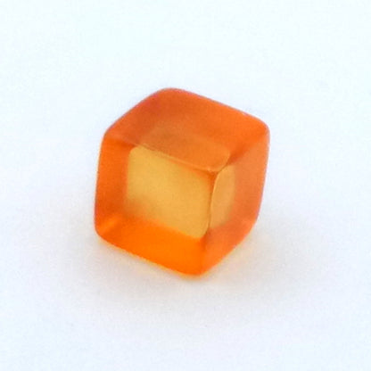 Transparent plastic dice 8mm