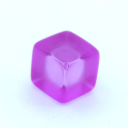 Transparent plastic dice 8mm