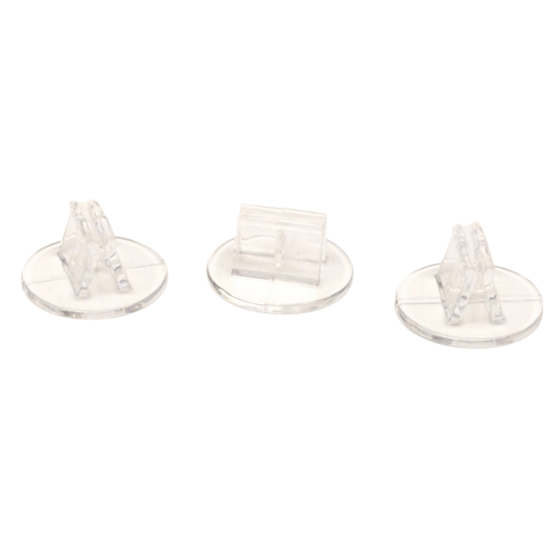 Plastic bases, card stands (transparent)