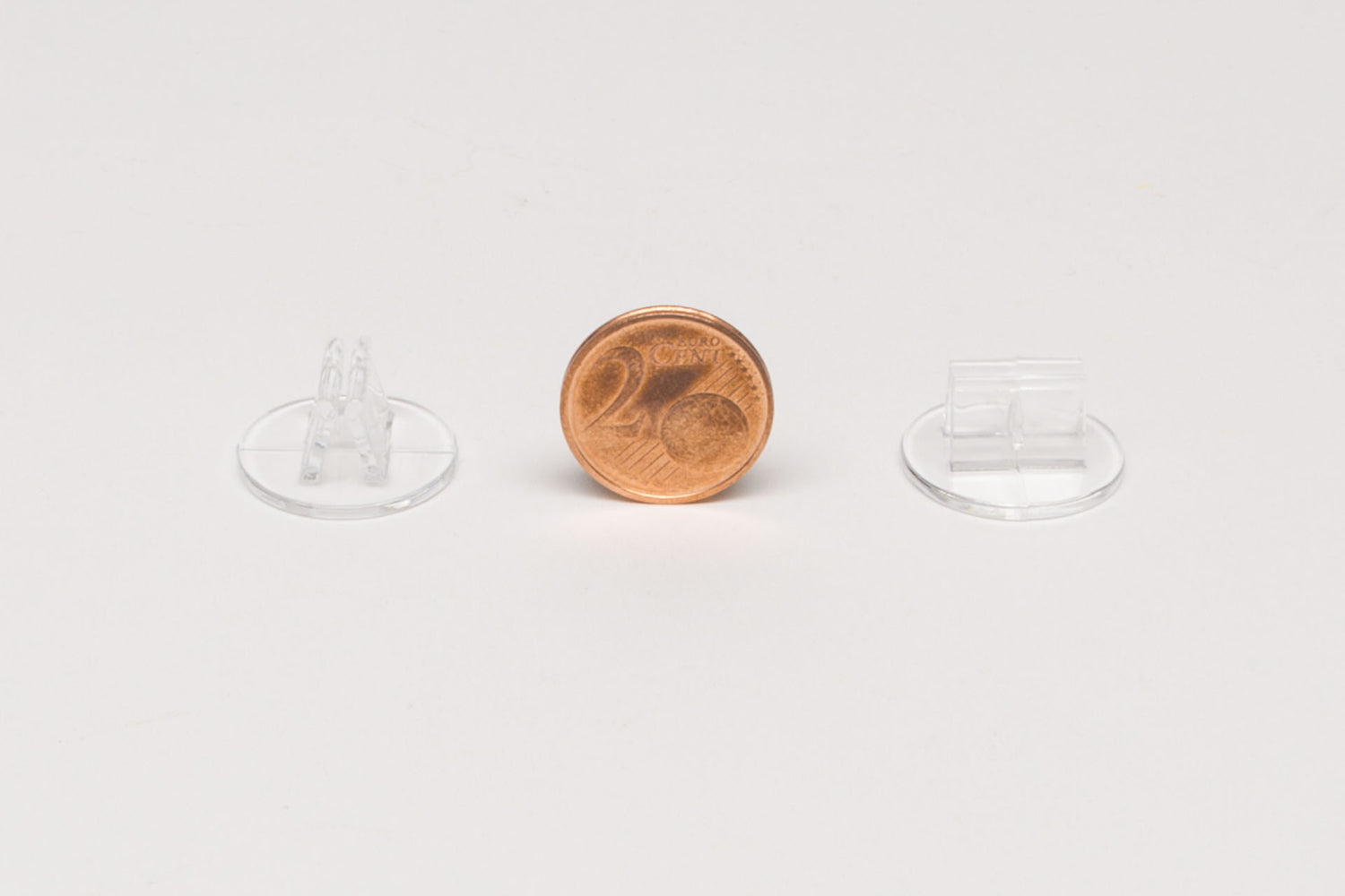 Plastic bases, card stands (transparent)