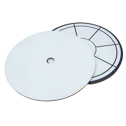 Disc with compartments for spinners