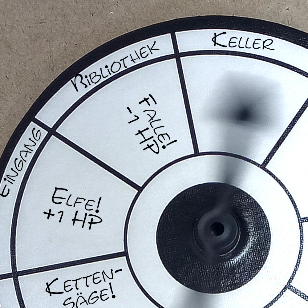 Disc with compartments for spinners