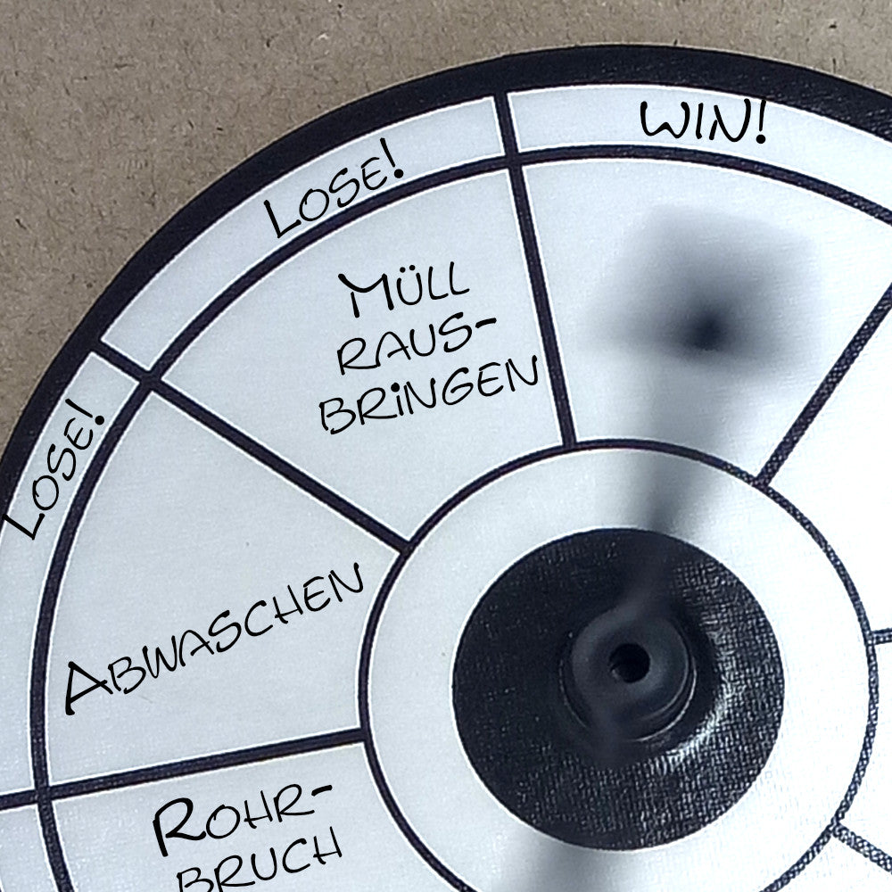 Disc with compartments for spinners
