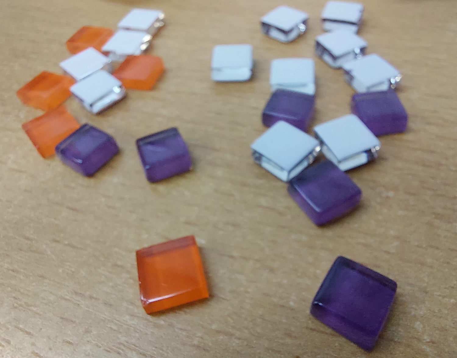 Glass squares transparent