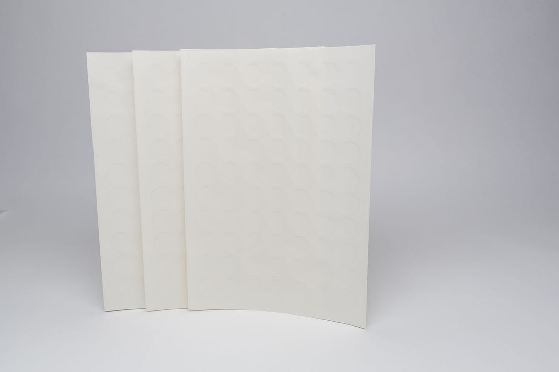 Aufkleber transparent rund 31 mm - nicht Inkjet !
