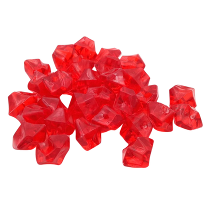 crystals - red transparent (big)