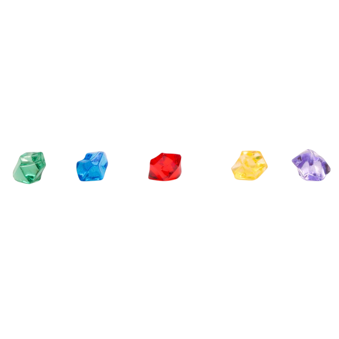 Set 75 Kristallsteine / Edelsteine in 5 Farben