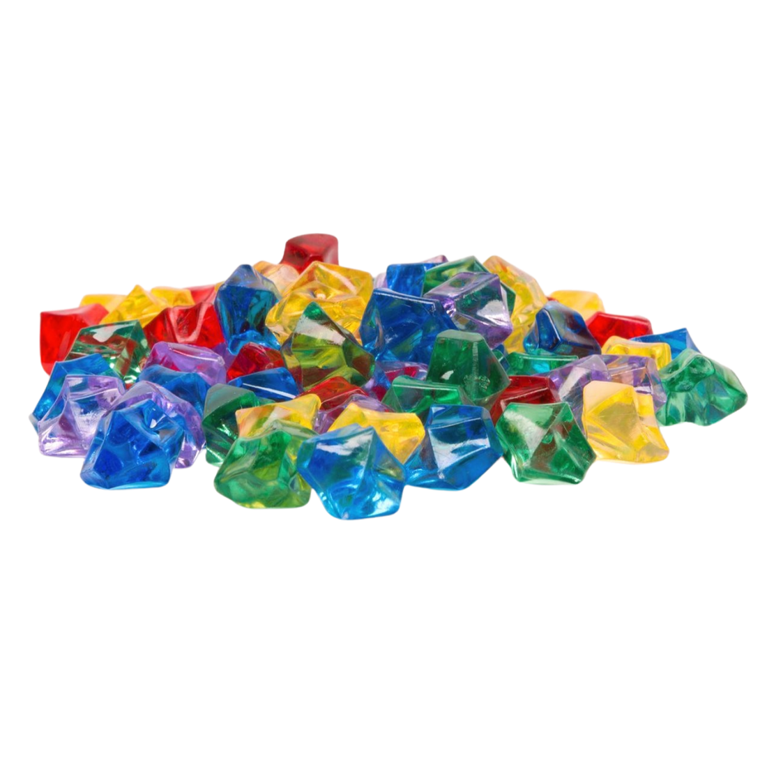 Set 75 Kristallsteine / Edelsteine in 5 Farben