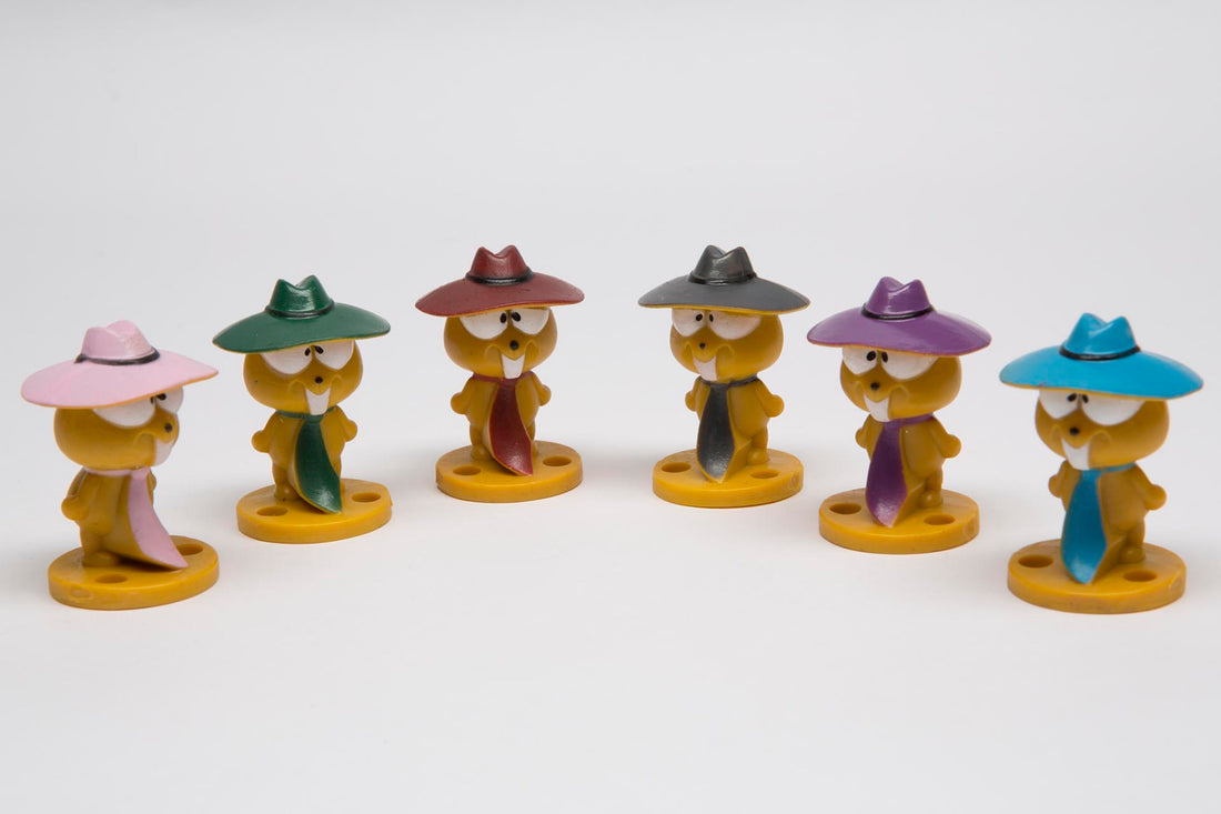 Set beaver comic figure