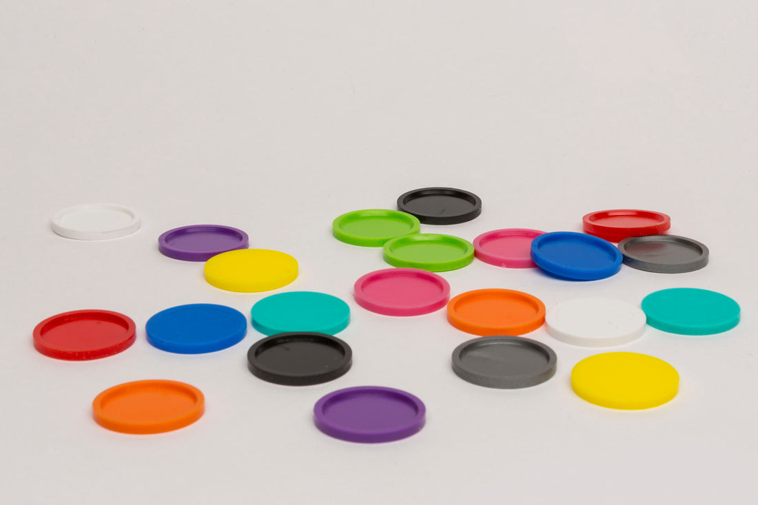 Spielchips 23mm (25 gr.) mit Vertiefung