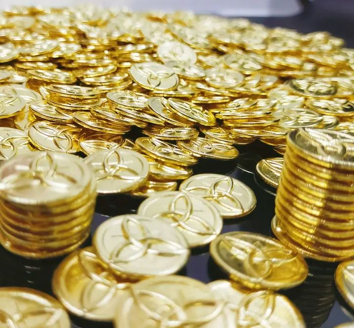 Metall coins star