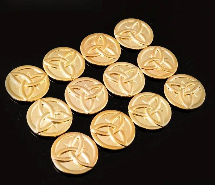 Metall coins star