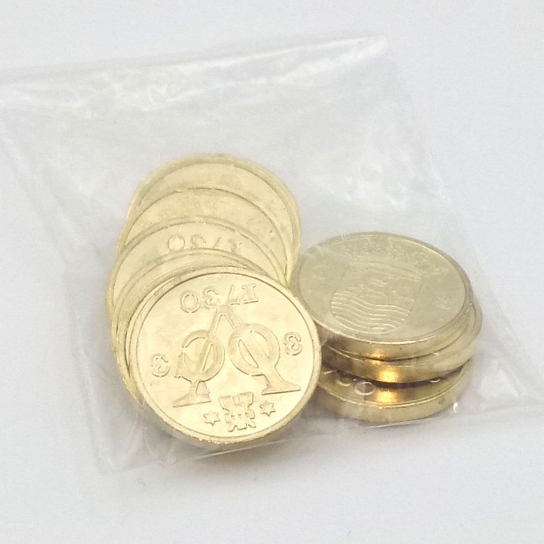 Set of metal coins 1730