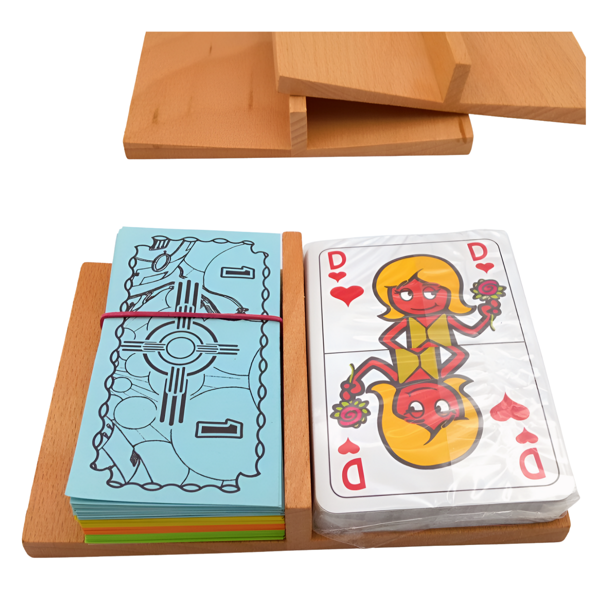Stellbank für Spielkarten, Buch, Ablage