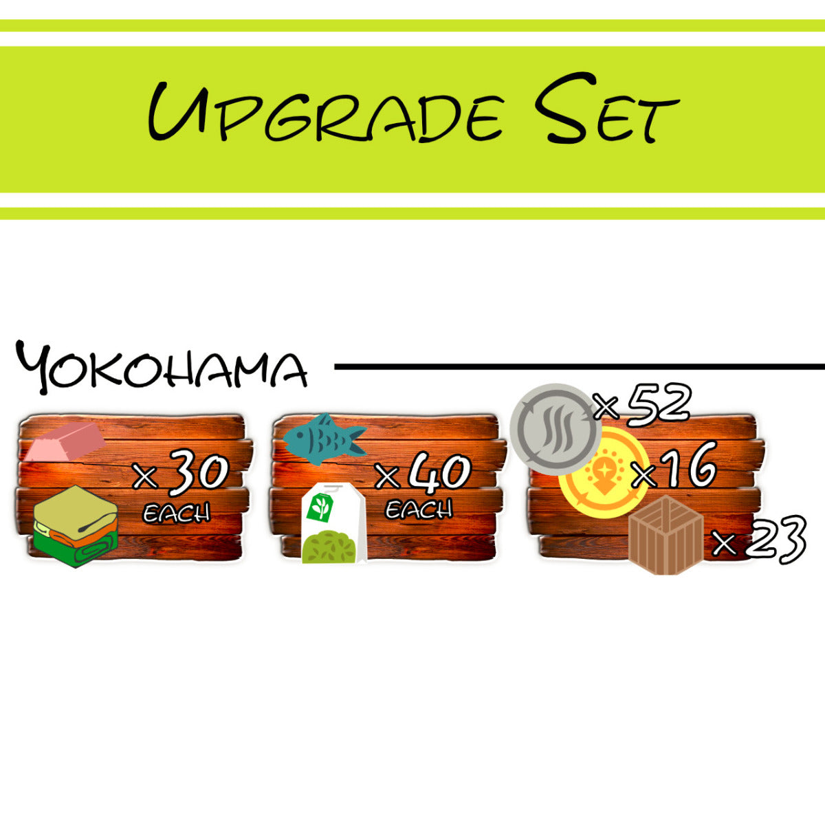 Upgrade Set Yokohama deluxe