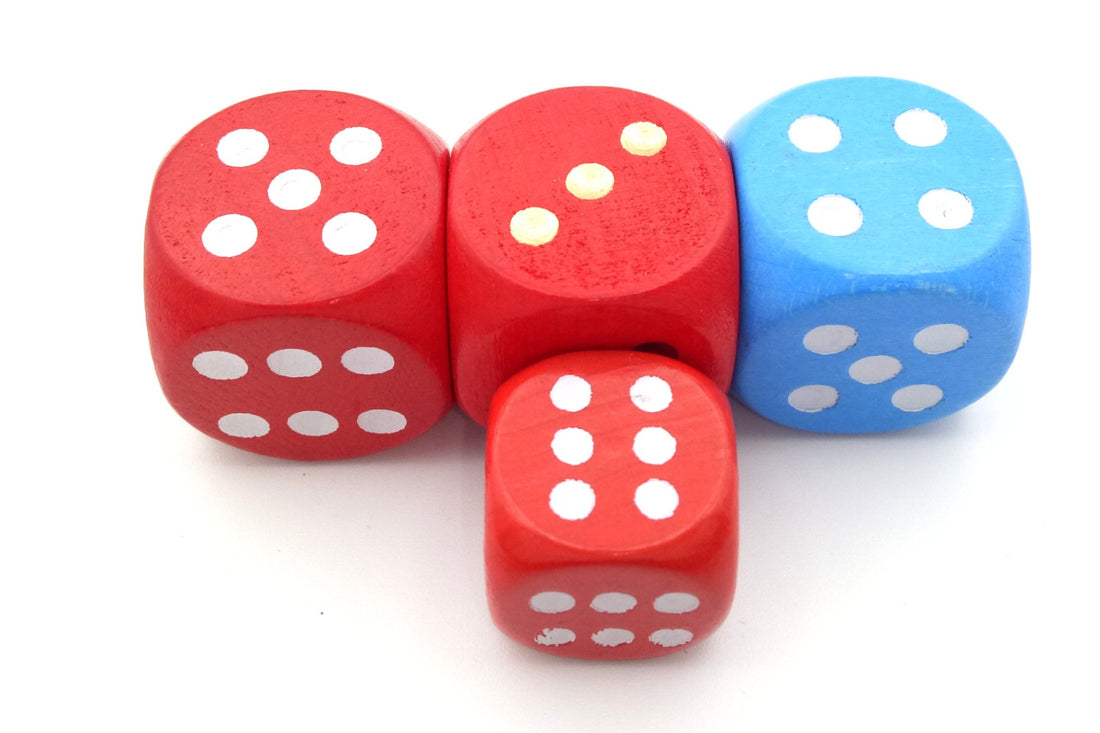 Wooden dice 20mm-red