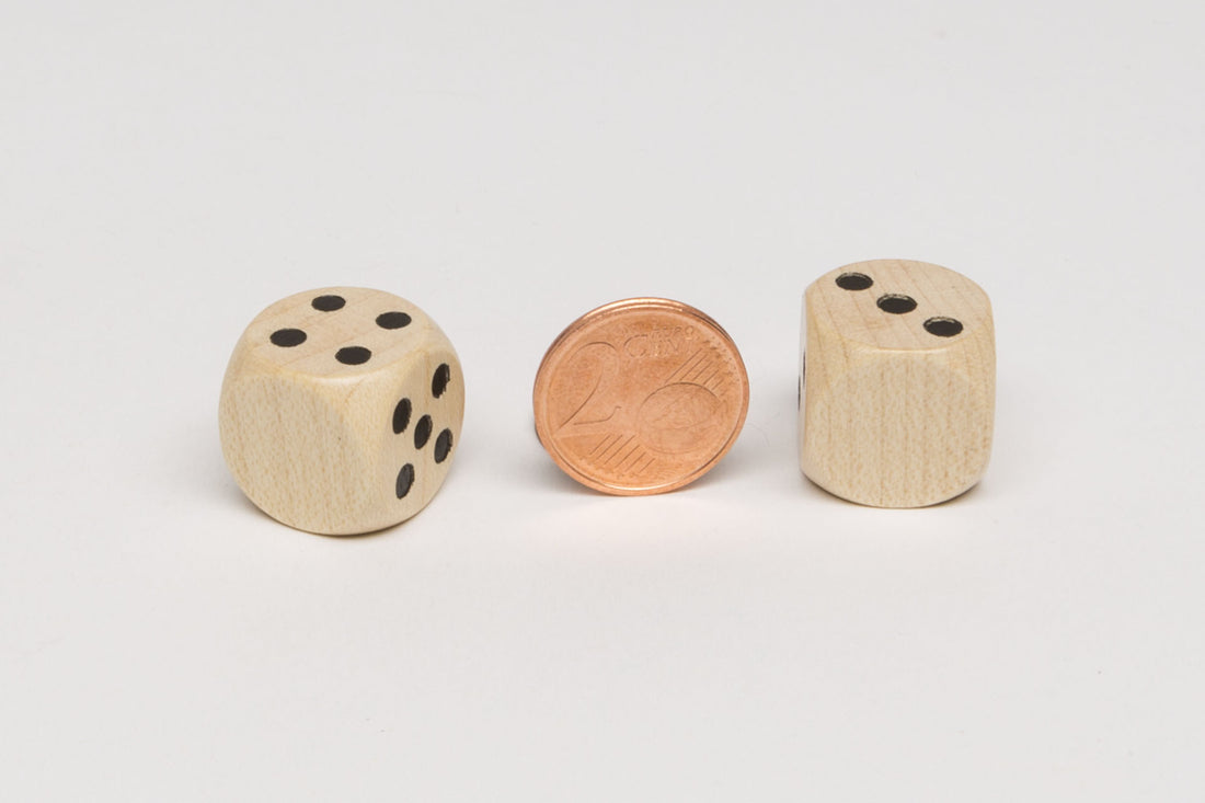 Dice with one empty side