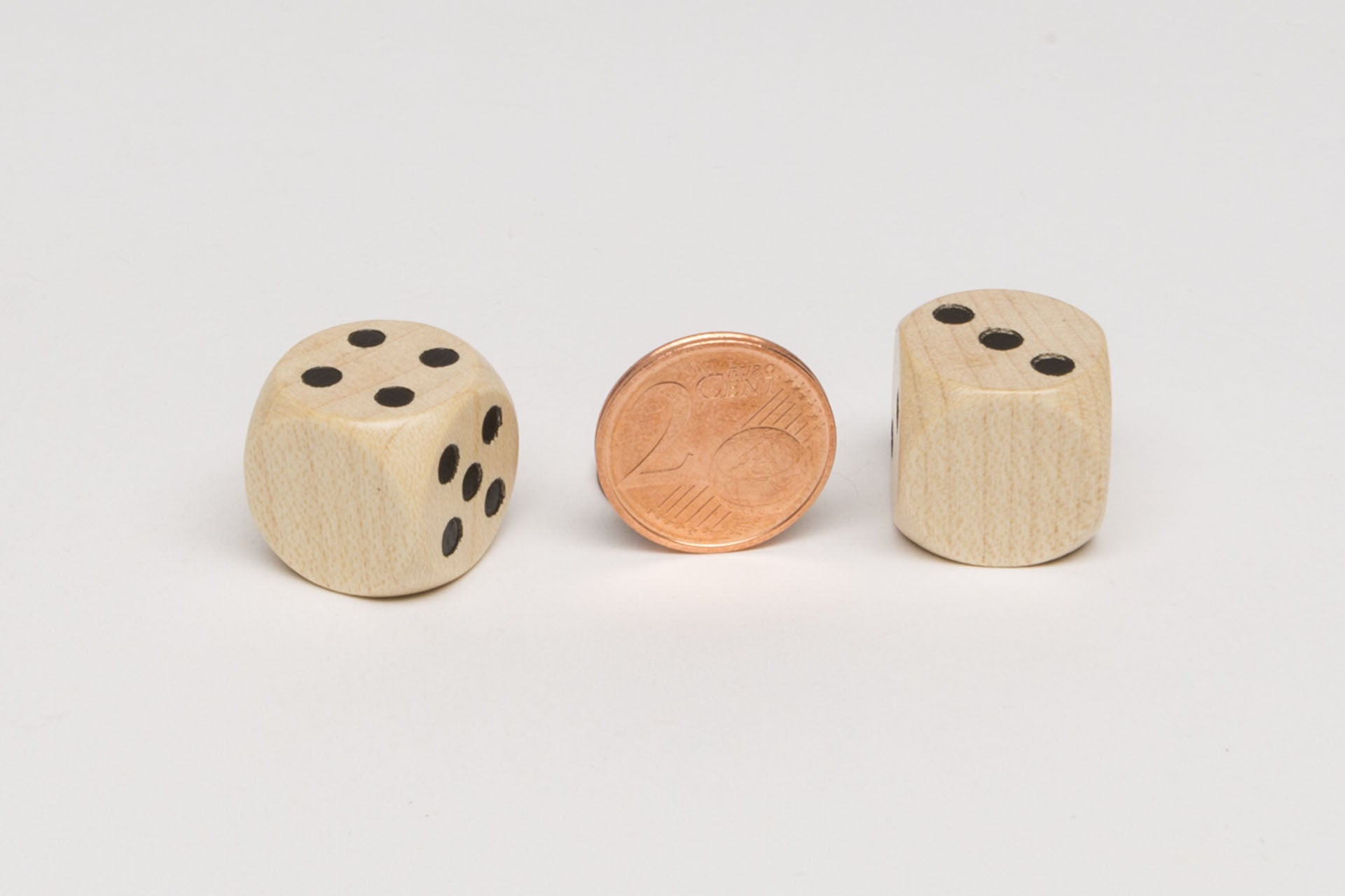 Dice with one empty side