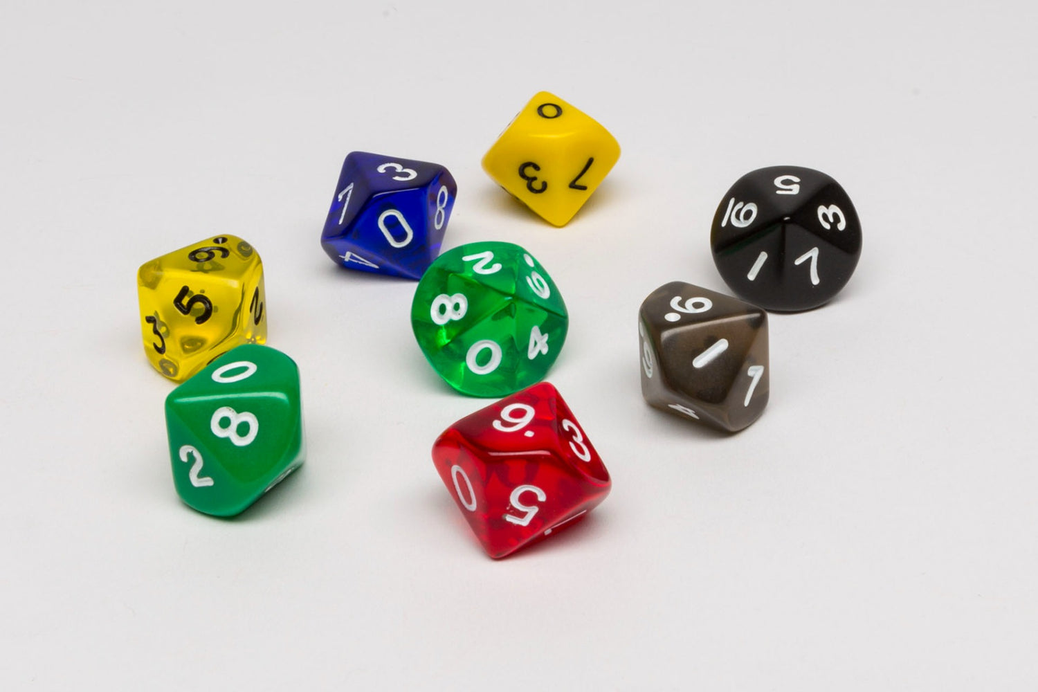 10-sided dice-white