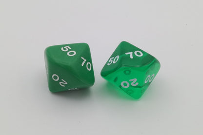100-sided dice (00-90)