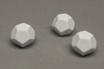 12-sided blank dice