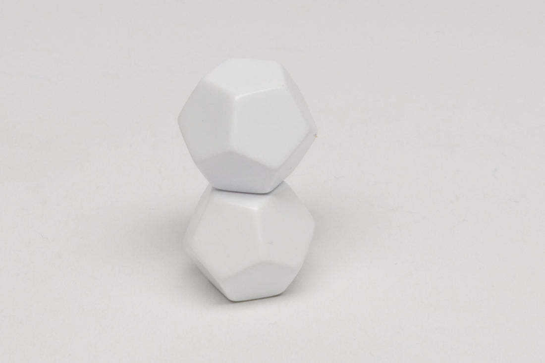 12-sided blank dice